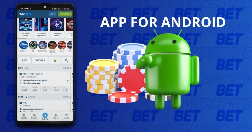 Mobile app for Android from 1xBet Cambodia